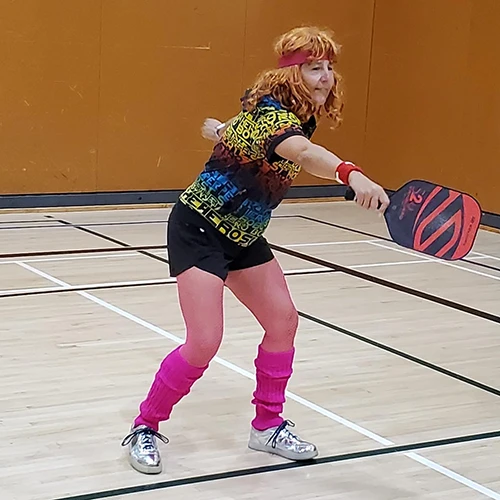 We always have fun playing pickleball. Sometimes almost too much.