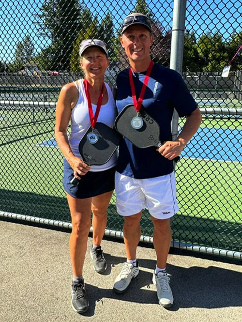 Ruth Johnson, pickleball mixed doubles Silver